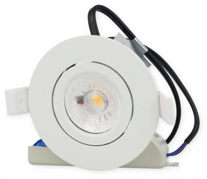 Ledxon EDOS Einbaustrahler Flat schwenkbar, 6W, 520lm, 3000K, weiß (7008115)