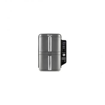 Ninja SL400 Heißluftfriteuse Douvle Stack XL, 2470 W, 2 Ebenen, 6 Garfunktionen, 9,5 L (2 x 4,75 pro Fach)