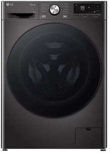ARDEBO.de LG F4WR709YB 9 kg Frontlader Waschmaschine, 60 cm breit, 1400 U/Min, Kindersicherung, WIFI, AI DD, Zeitverzögerung, Platinum Black