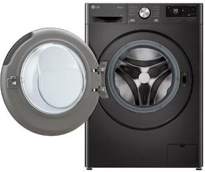 LG F4WR709YB 9 kg Frontlader Waschmaschine, 60 cm breit, 1400 U/Min, Kindersicherung, WIFI, AI DD, Zeitverzögerung, Platinum Black
