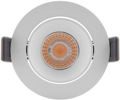 LEDVANCE Spot Adjust 8W 927 PS DIM, Einbaustrahler, einstellbar, IP20, 2700K, warmweiß, Aluminium, weiß (4058075799622)