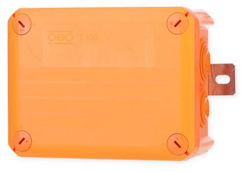 OBO Bettermann T100ED 06A FireBox T100 Kabelabzweigkasten, mit Einsteckdichtungen, Einzelklemmen (7205740)