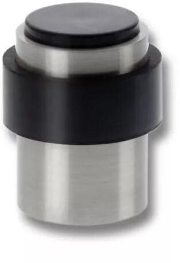 ARDEBO.de Burg Wächter TWB 2230 Ni SB Türstopper für Wand und Boden, doppelt gummigepuffert, Edelstahloptik lackiert (15711)