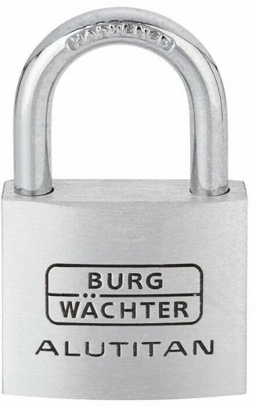 ARDEBO.de Burg Wächter 770 60 SB Alutitan Zylinder-Vorhangschloss, Aluminium (36121)