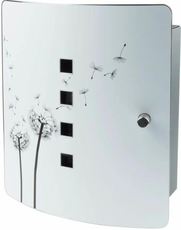 ARDEBO.de Burg Wächter 6204/10 Ni Pusteblume Schlüsselbox, 10 Haken (38950)