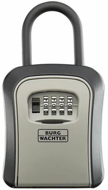 ARDEBO.de Burg Wächter KEY SAFE 50 SB Schlüsseltresor für Schlüssel bis 8cm Länge, 0,76L, mit Befestigungsbügel, Zinkdruckguss (39900)