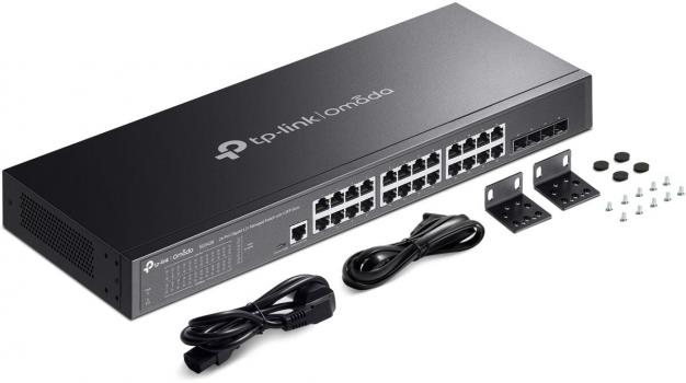 ARDEBO.de TP-Link Omada 24-Port Gigabit L2+ Managed Switch with 4 SFP Slots (SG3428)