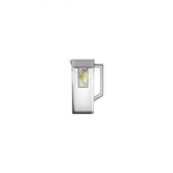 Samsung RF65DG9H0EB1EF Stand Side-by-Side Kombination, 91,2 cm breit, 636 L, NoFrost+, WIFI, Beverage Center mit Dual Water Dispenser, Dual Ice Maker, Festwasseranschluss, Premium Black Steel