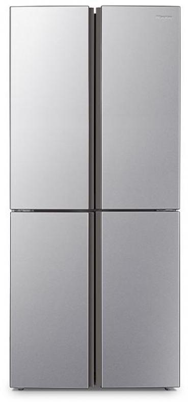 ARDEBO.de Hisense RQ515N4AC2 Multi Door Side-by-Side Kühl-/Gefrierkombination, 79,4 cm breit, 427 L, NoFrost, Multi Airflow-System, LED-Innenbeleuchtung, Edelstahl-Look