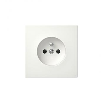 ARDEBO.de Gira 4485112 Steckdose mit Erdungsstift, 16A 250V~, Shutter, Flächenschalter, Reinweiß glänzend