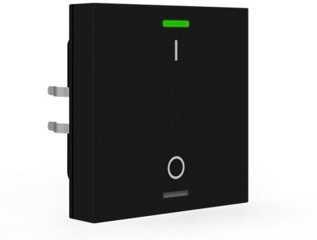 ARDEBO.de MDT Light 55 KNX Taster, 1-fach, RGBW, Temperatursensor, Schalten, schwarz matt (BE-TAL55T106.B1)