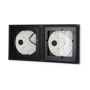 Gira 5502910 System 106 AP-Gehäuse 2 Module 1x2, Anthrazit