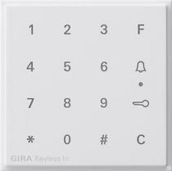 ARDEBO.de Gira 851366 Aufsatz Codetastatur Keyless In, TX_44, reinweiß