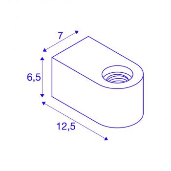 SLV FITU CUBE Wandaufbauleuchte, E27, schwarz (1004738)