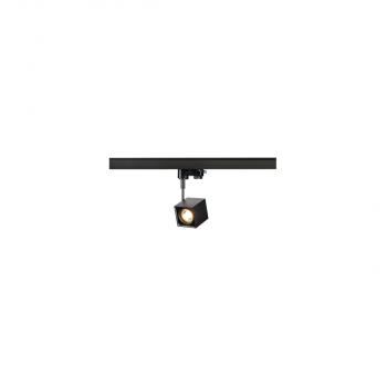 ARDEBO.de SLV ALTRA DICE Spot für Hochvolt-Stromschiene 3Phasen, QPAR51, eckig, schwarz, max. 50W, inkl. 3Phasen-Adapter (152320)