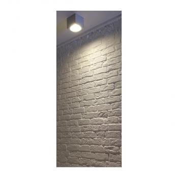 SLV BIG THEO, Outdoor Deckenleuchte, QPAR111, IP44, eckig, max. 75W, silbergrau (229554)