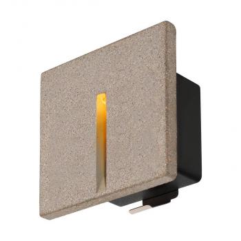 ARDEBO.de SLV CONCRETO Wandeinbauleuchte, 3.2W, 15lm, 3000K, IP65, grau (1006407)