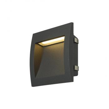 ARDEBO.de SLV DOWNUNDER OUT L Wandeinbauleuchte, LED, 3000K, anthrazit (233615)