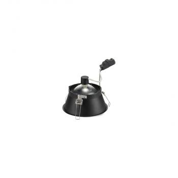 SLV HORN-T Einbauleuchte, QPAR111, rund, schwarz, max. 75W, inkl. Clipfedern (113170)