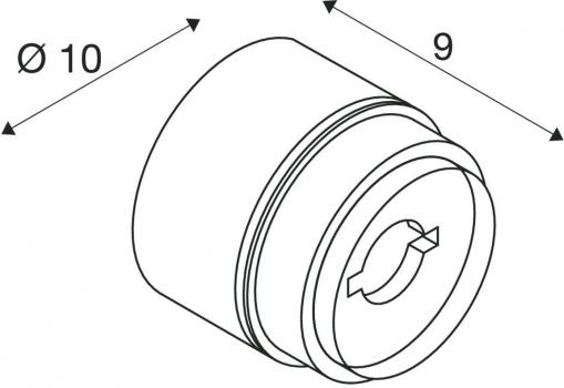 SLV MANA BASE Wandaufbauleuchte zur Befestigung der Mana Lampenschirme, Phase dimmbar, 15W, 2700/3000K, anthrazit (1006319)
