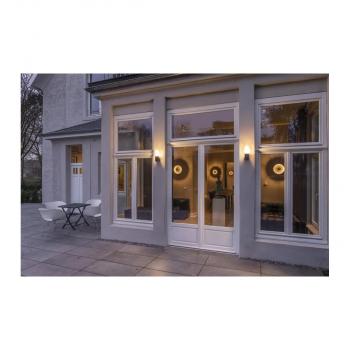 SLV OVALISK SENSOR LED Wandaufbauleuchte mit Bewegungsmelder, CCT switch 3000/4000K, IP65, anthrazit (1004679)