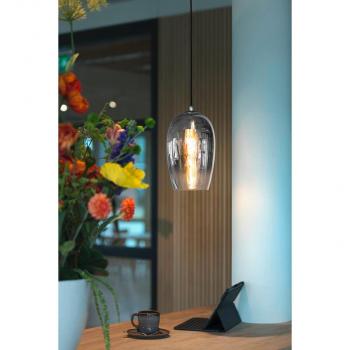 SLV PANTILO OVAL PD Pendelleuchte, E27, max. 15W, Glas, chrom (1006398)
