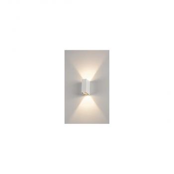 SLV QUAD BIG UP/DOWN Wandleuchte, LED, 3000K, IP44, eckig, weiß (232441)