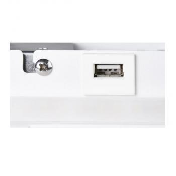 SLV SOMNILA SPOT Indoor LED Wandaufbauleuchte, 3000K, V. rechts, USB, weiß (1003458)