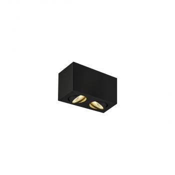 ARDEBO.de SLV TRILEDO Double LED Indoor Deckenaufbauleuchte, schwarz, 3000K, 14W (1002003)