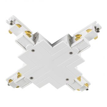 ARDEBO.de SLV X-Verbinder für S-TRACK 3-Phasen-Einbauschiene, DALI, weiß (1006536)
