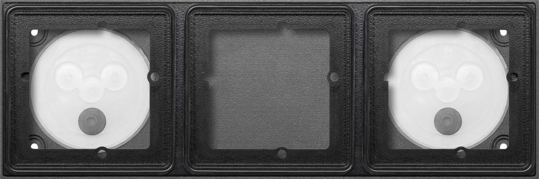 ARDEBO.de Gira 5503910 System 106 AP-Gehäuse 3 Module 1x3, Anthrazit, Aufputz