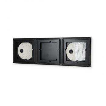 Gira 5503910 System 106 AP-Gehäuse 3 Module 1x3, Anthrazit, Aufputz