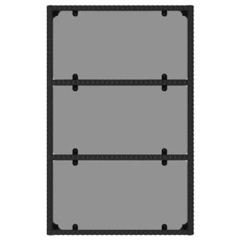 6-tlg. Garten-Lounge-Set mit Kissen Schwarz Poly Rattan