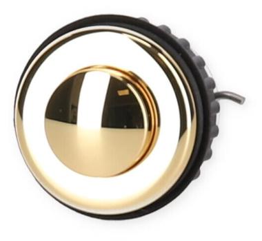 Grothe Protact 340 GO Klingeltaster, Ø 22mm, Messing, Vergoldet (62025)