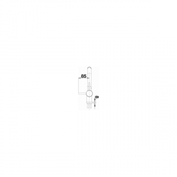 Blanco Linus-S Einhebelmischer, Hochdruck, herausziehbarer Auslauf, massiv PVD steel