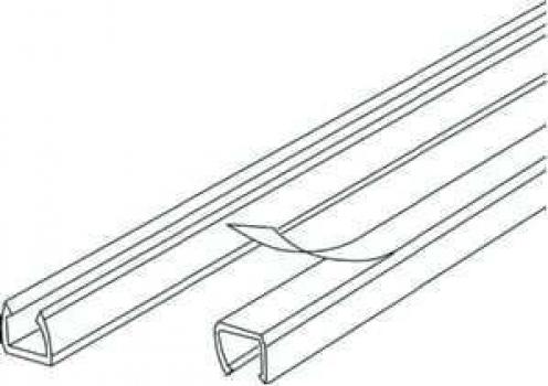 ARDEBO.de Kleinhuis LC57 LC-Minikanal für 1 Leitung, 7,5x9,5x2000 mm, PVC-hart, transparent