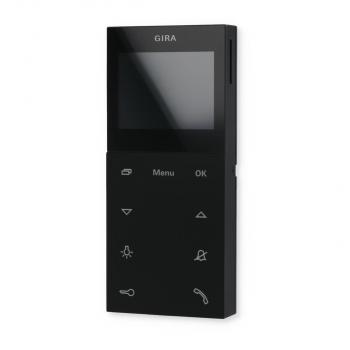 Gira 1239005 Wohnungsstation Video AP Plus System 55, schwarz matt