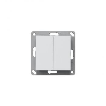 ARDEBO.de Gira 246203 BT Wandsender 2fach System 55, Reinweiß glänzend