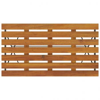 Bistrotisch Klappbar 100x54x71 cm Massivholz Akazie und Stahl