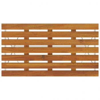 Bistrotisch Klappbar 100x54x71 cm Massivholz Akazie und Stahl