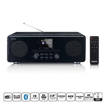 ARDEBO.de - DAB+ FM-Radio mit CD-MP3-Player Bluetooth® Schwarz