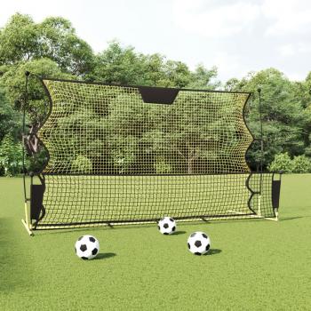 ARDEBO.de - Fußball-Rebounder Schwarz und Gelb 183x85x120 cm Polyester