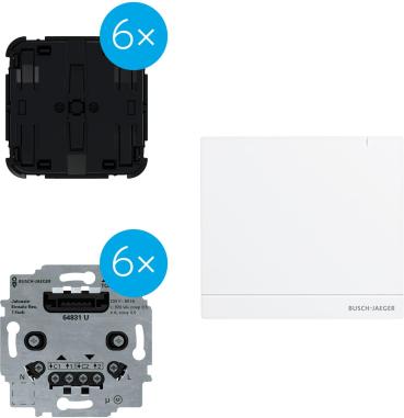 ARDEBO.de Busch-Jaeger BA-Set-S.13 Jalousie-Set flex, wireless inkl. System Access Point Busch-free@home® (2CKA006400A0102)