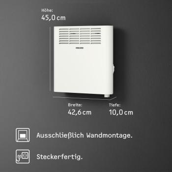 STIEBEL ELTRON CNS 750 Plus LCD Konvektorheizung, 750W, IP24, weiß (205854)