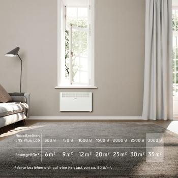 STIEBEL ELTRON CNS 3000 Plus LCD Konvektorheizung, 3000W, IP24, weiß (205859)
