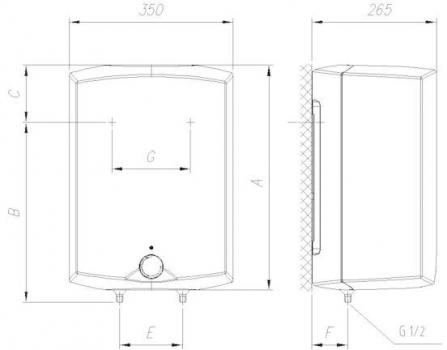Gorenje GT 10 O/D Warmwasserspeicher (druckfest), 9,8 l, EEK: A, 2kW