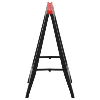Arbeitsböcke 2 Stk. Klappbar Schwarz & Rot Polypropylen 350 kg
