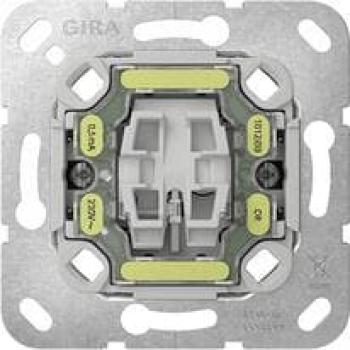 ARDEBO.de Gira 312200 Tast-Kontrollschalter-Einsatz Ausschalter mit Befestigungskrallen, 2-polig, 10 AX, 250 V