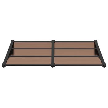 Türvordach Schwarz 152,5x90 cm Polycarbonat