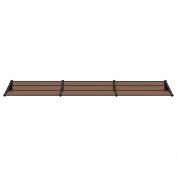 Türvordach Schwarz 358,5x90 cm Polycarbonat